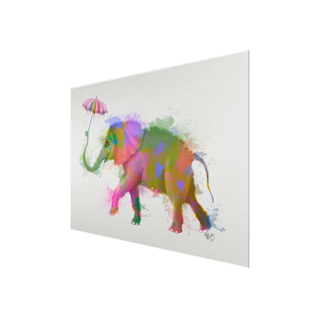 Billeder farvet Rainbow Splash Elephant