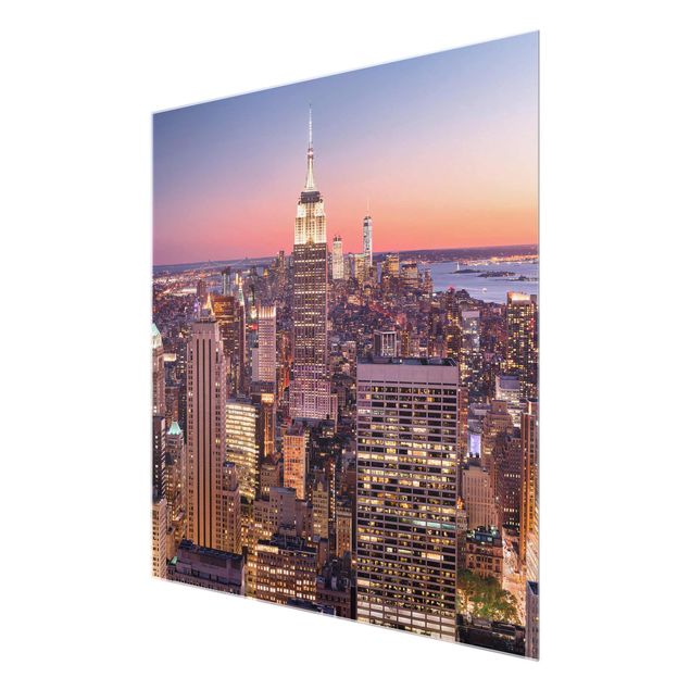 Billeder landskaber Sunset Manhattan New York City
