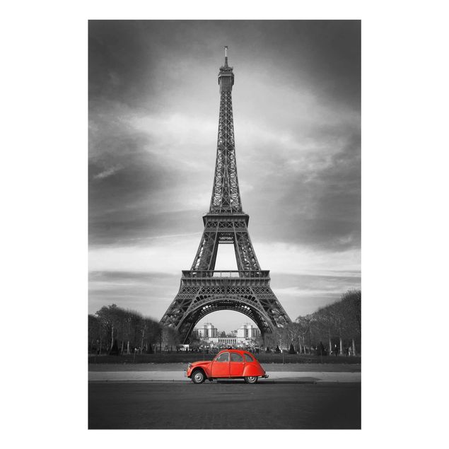Glasbilleder sort og hvid Spot On Paris