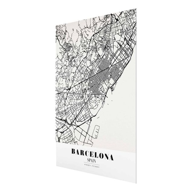Billeder Barcelona City Map - Classic