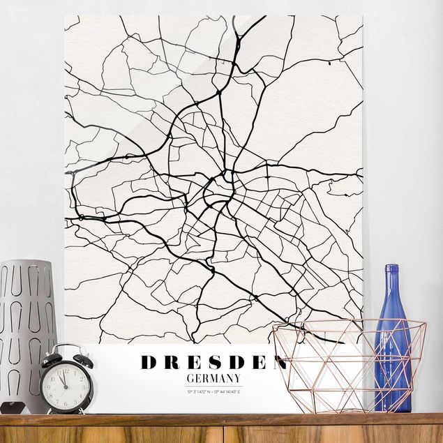 køkken dekorationer Dresden City Map - Classical