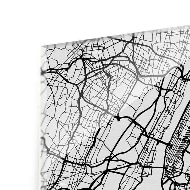 Billeder sort og hvid New York City Map - Classic