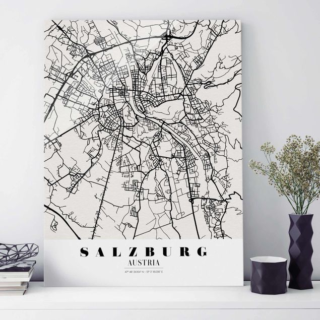 køkken dekorationer Salzburg City Map - Classic
