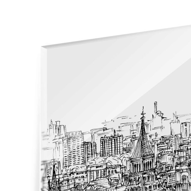 Billeder sort og hvid City Study - London Eye