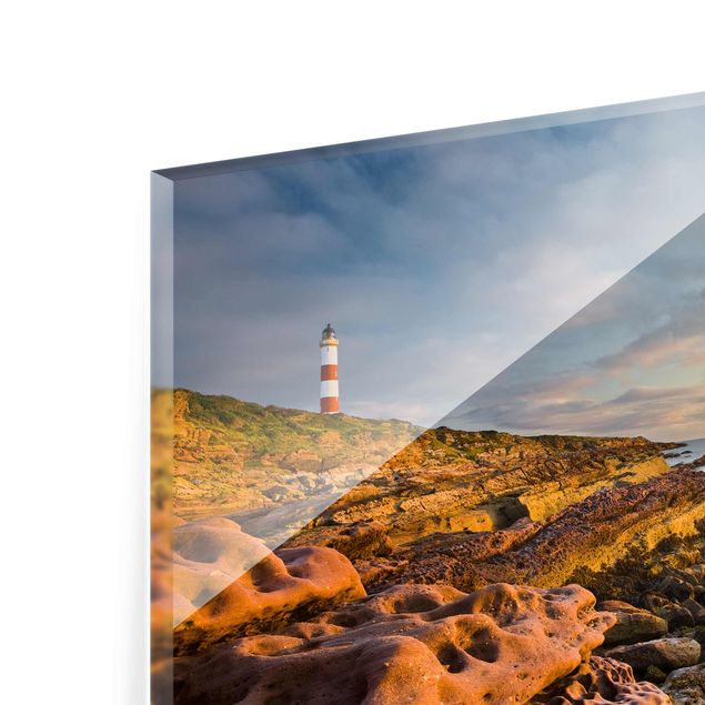 Billeder natur Tarbat Ness Lighthouse And Sunset At The Ocean