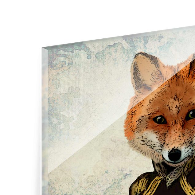 Glas magnettavla Animal Portrait - Fox Admiral