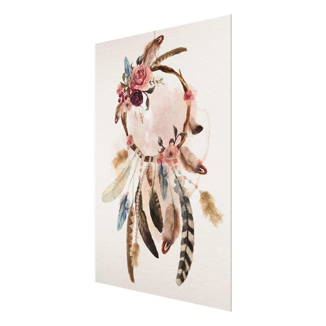 Billeder Dream Catcher With Roses And Feathers