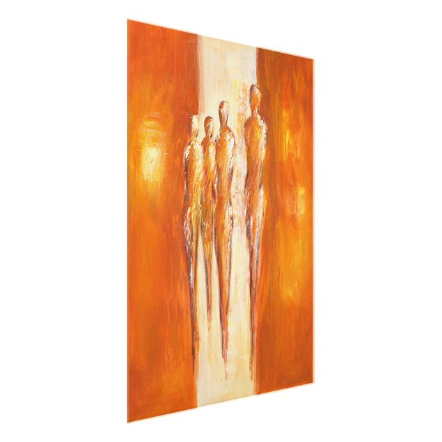 Billeder abstrakt Petra Schüßler - Four Figures In Orange 02