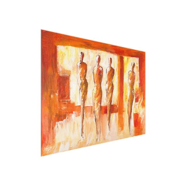 Billeder abstrakt Petra Schüßler - Four Figures In Orange