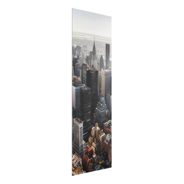 Glasbilleder arkitektur og skyline From the Empire State Building Upper Manhattan NY