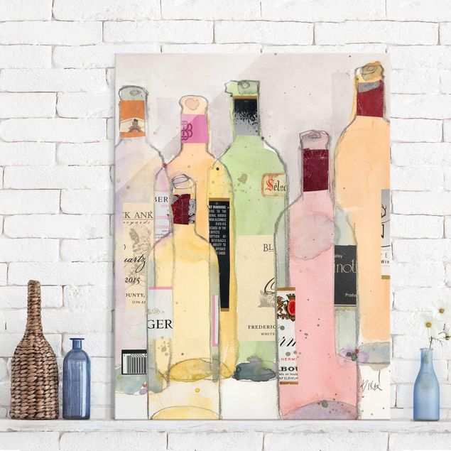 Billeder moderne Wine Bottles In Watercolour I