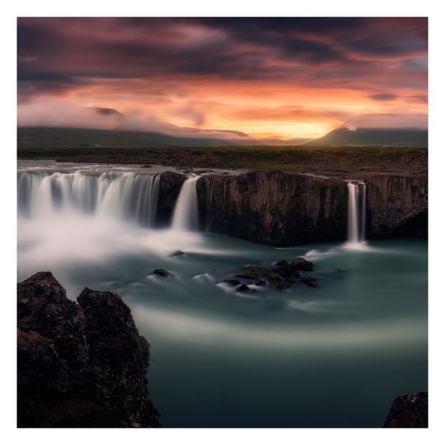 Fototapet landskaber Goðafoss Waterfall In Iceland