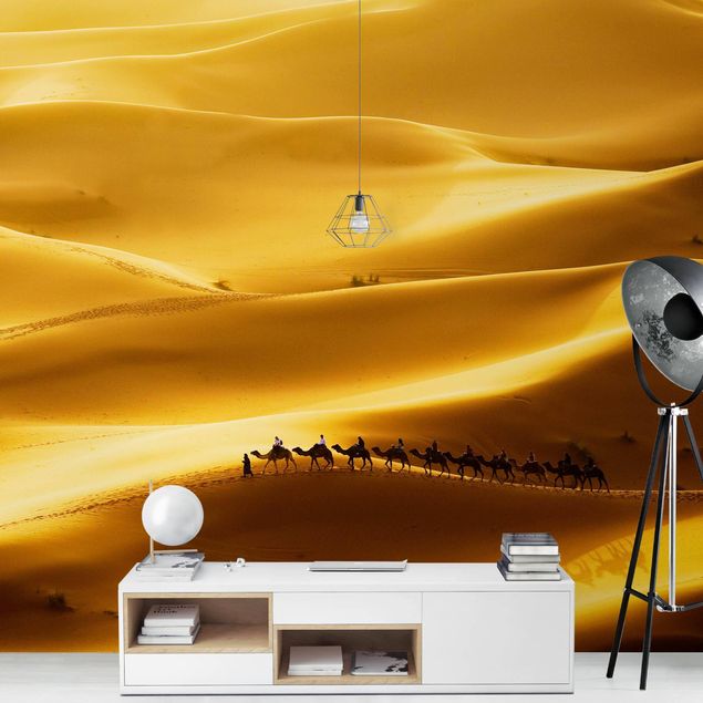 Moderne tapet Golden Dunes