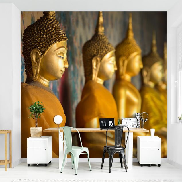 Moderne tapet Golden Buddha Statue