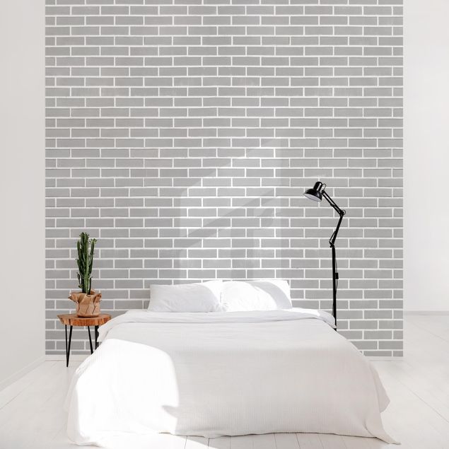 Moderne tapet Gray Brick Wall