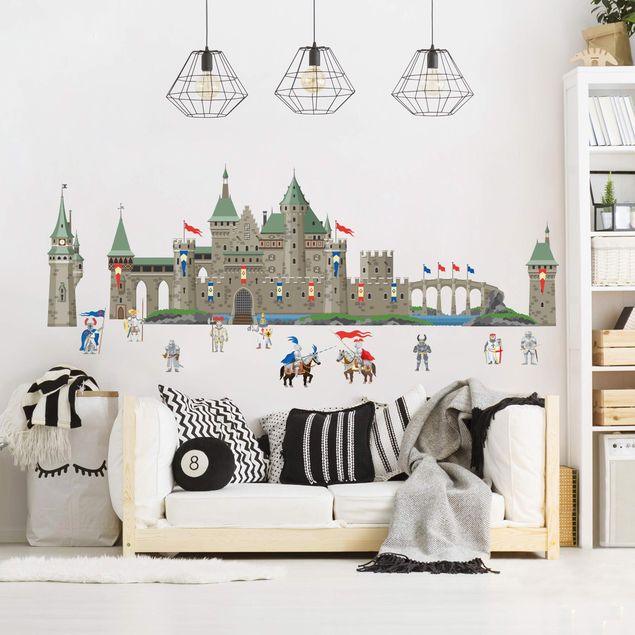 Wallstickers dyr Great knights with knights and horses