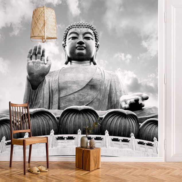 køkken dekorationer Big Buddha Black And White