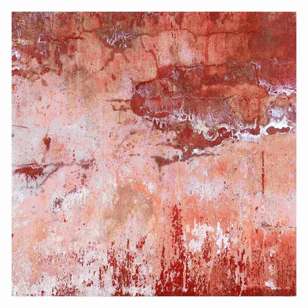Tapet Grunge Concrete Wall Red
