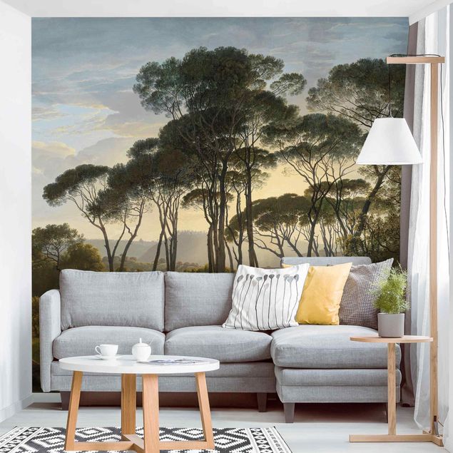 køkken dekorationer Hendrik Voogd Landscape With Trees In Oil