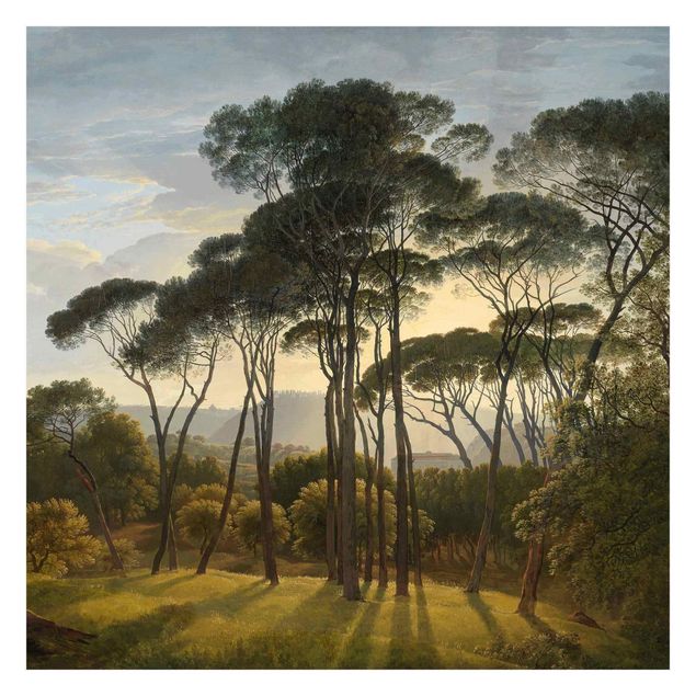 Tapet Hendrik Voogd Landscape With Trees In Oil