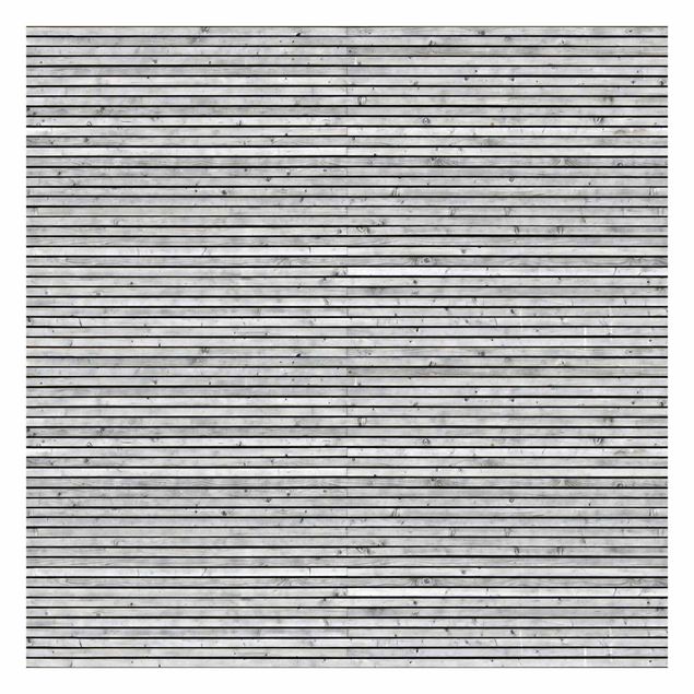 Tapet Wooden Wall With Narrow Strips Black And White