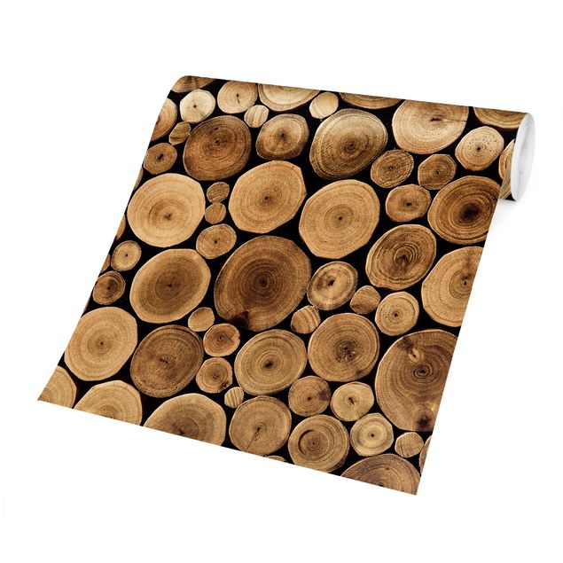 Tapet brun Homey Firewood