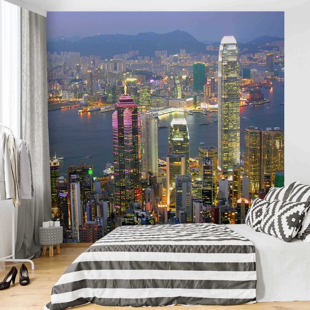 Moderne tapet Hong Kong Skyline