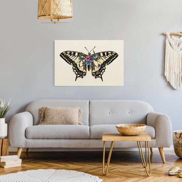 Billeder moderne Illustration Floral Swallowtail