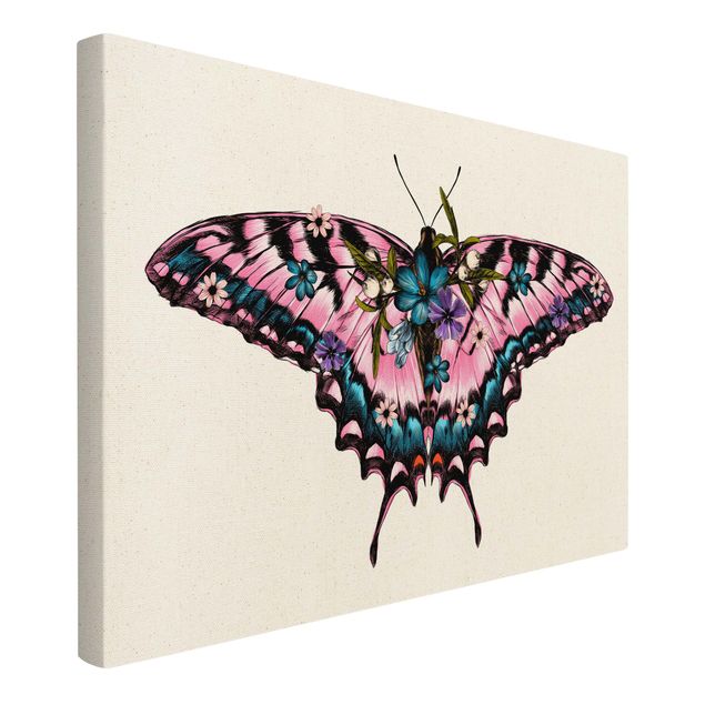 Billeder moderne Illustration Floral Tiger Swallowtail