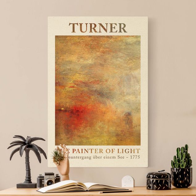 Kunst stilarter Joseph Mallord William Turner - Sunset At The Lake  - Museum Edition