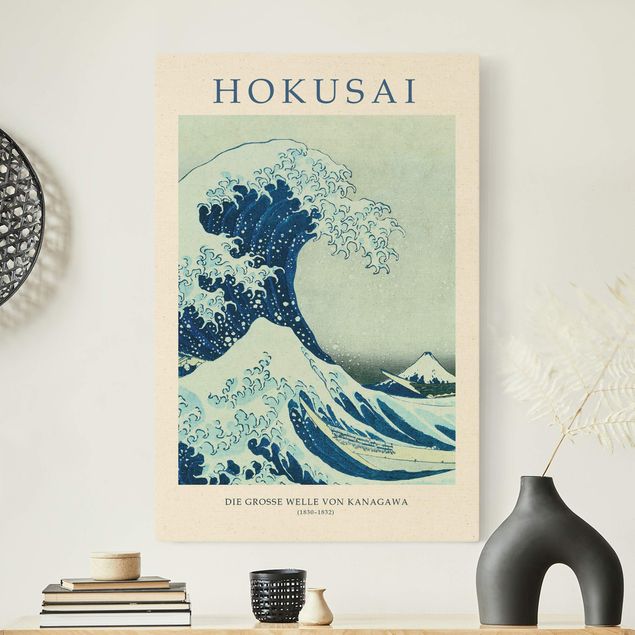 Billeder på lærred kunsttryk Katsushika Hokusai - The Big Wave Of Kanagawa - Museum Edition