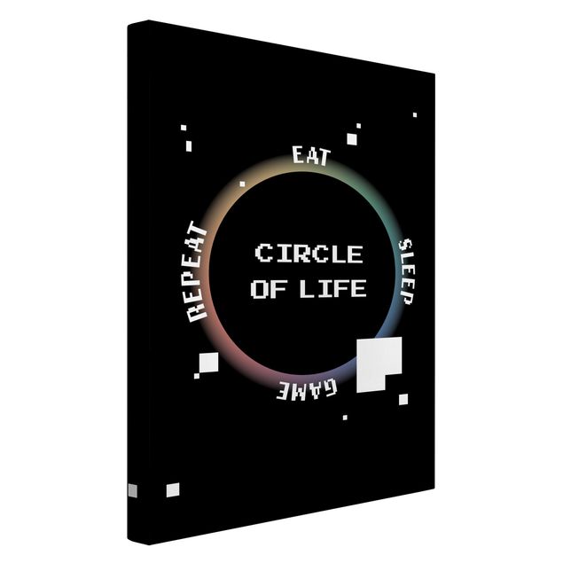 Billeder sort og hvid Classical Video Game Circle Of Life