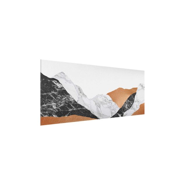 Billeder bjerge Landscape In Marble And Copper