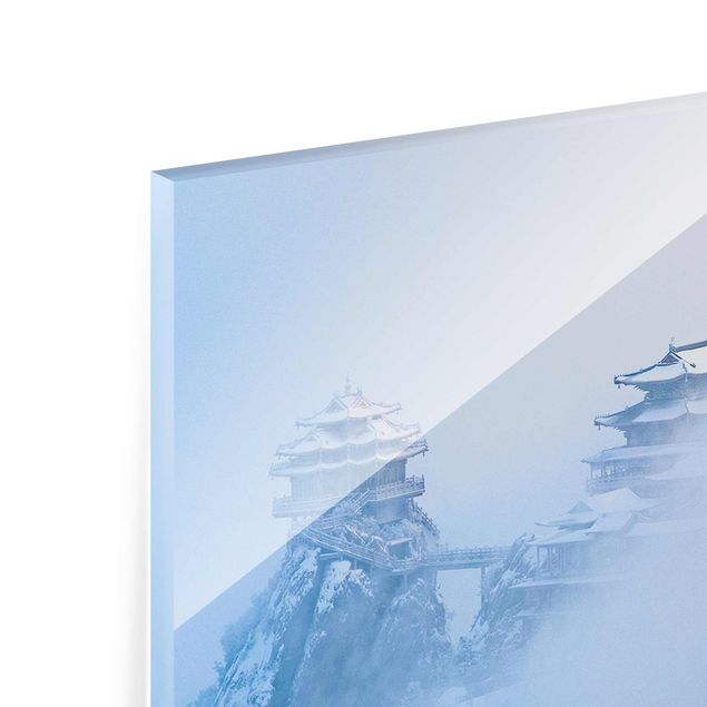 Glasbilleder arkitektur og skyline Laojun Mountains In China