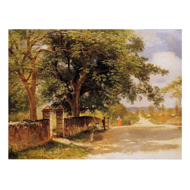 Billeder kunsttryk Albert Bierstadt - Street In Nassau