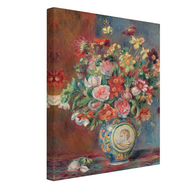 Billeder på lærred blomster Auguste Renoir - Flower vase