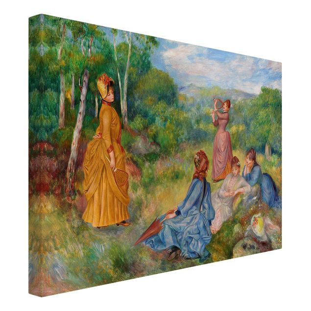 Billeder træer Auguste Renoir - Young Ladies Playing Badminton