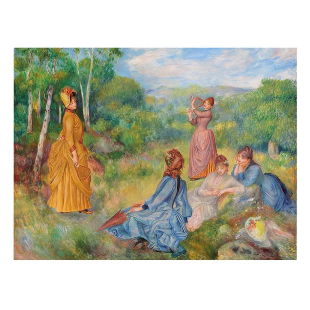 Billeder landskaber Auguste Renoir - Young Ladies Playing Badminton
