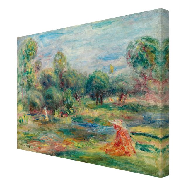 Billeder på lærred kunsttryk Auguste Renoir - Landscape At Cagnes