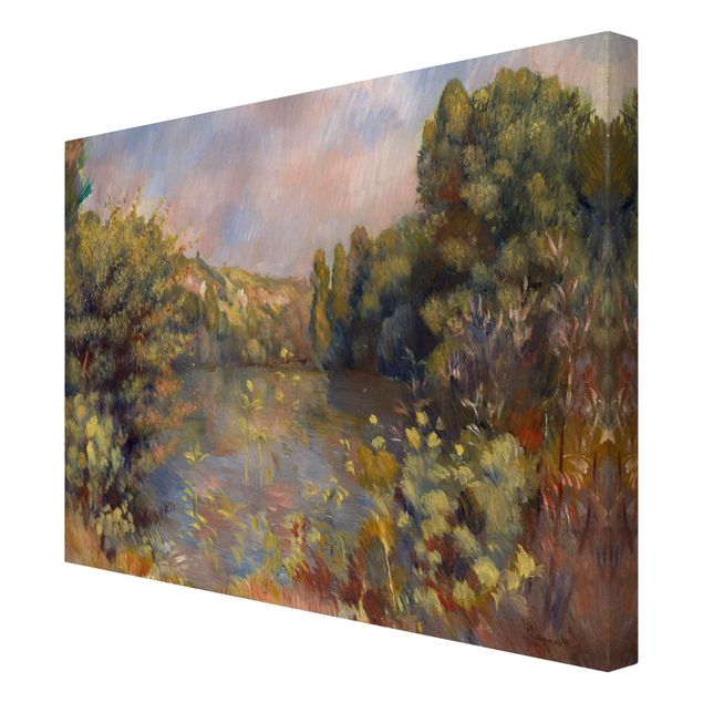 Billeder på lærred kunsttryk Auguste Renoir - Lakeside Landscape