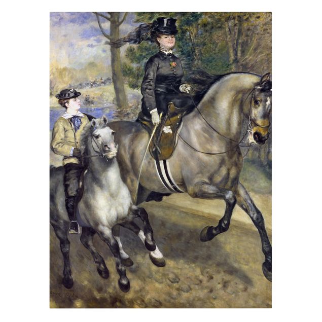 Kunst stilarter Auguste Renoir - Riding in the Bois de Boulogne