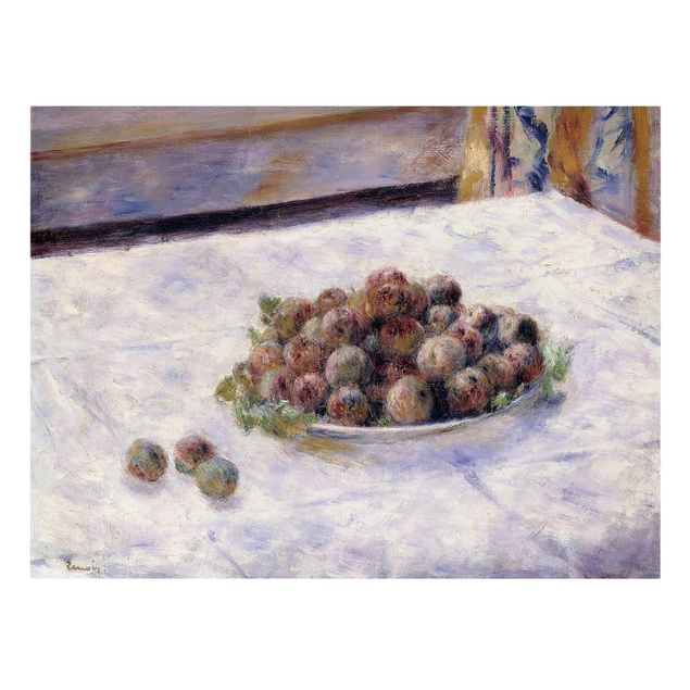 Billeder kunsttryk Auguste Renoir - Still Life, A Plate Of Plums
