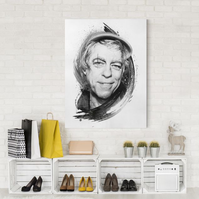 Billeder portræt Bob Geldof - Strassenkoeter - Viva Con Agua
