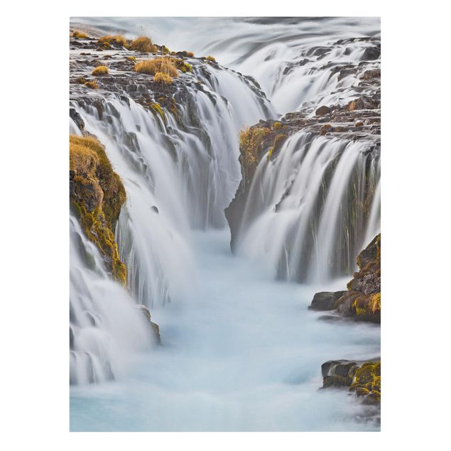 Billeder på lærred landskaber Brúarfoss Waterfall In Iceland