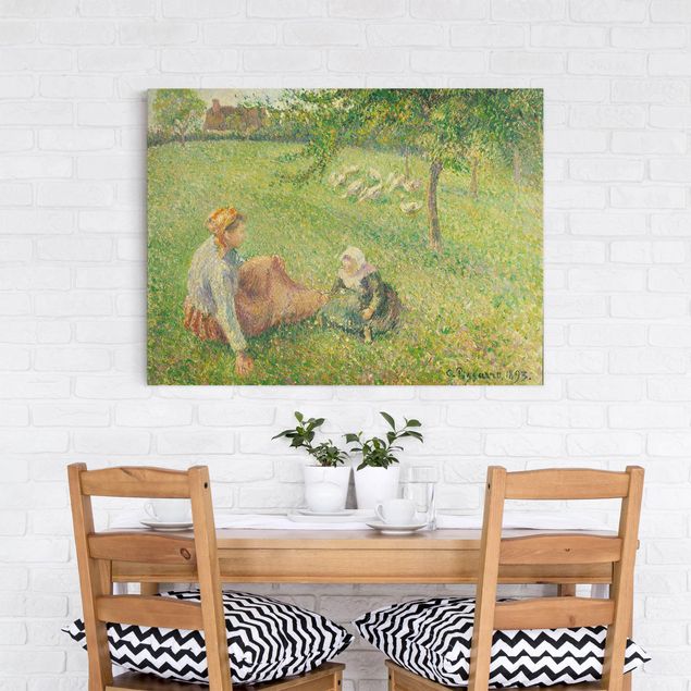 Kunst stilarter impressionisme Camille Pissarro - The Geese Pasture