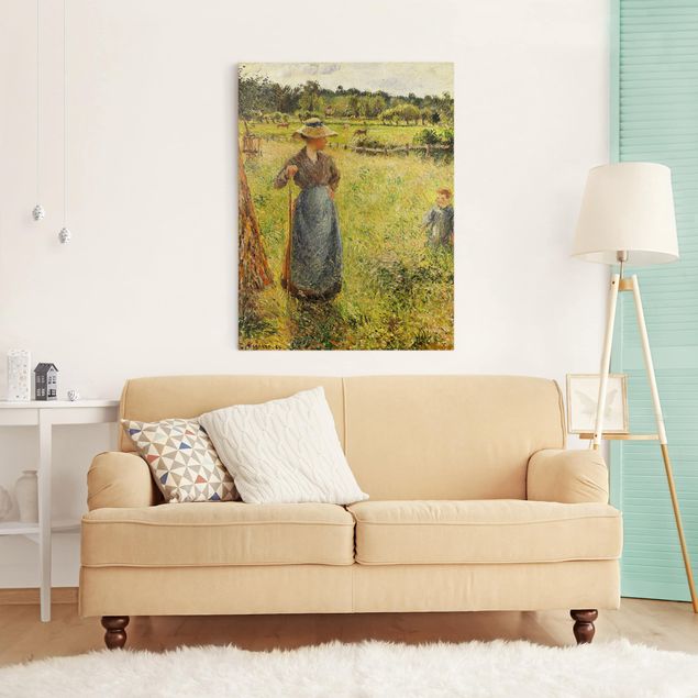 Kunst stilarter impressionisme Camille Pissarro - The Haymaker