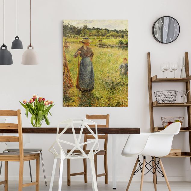 Kunst stilarter pointillisme Camille Pissarro - The Haymaker