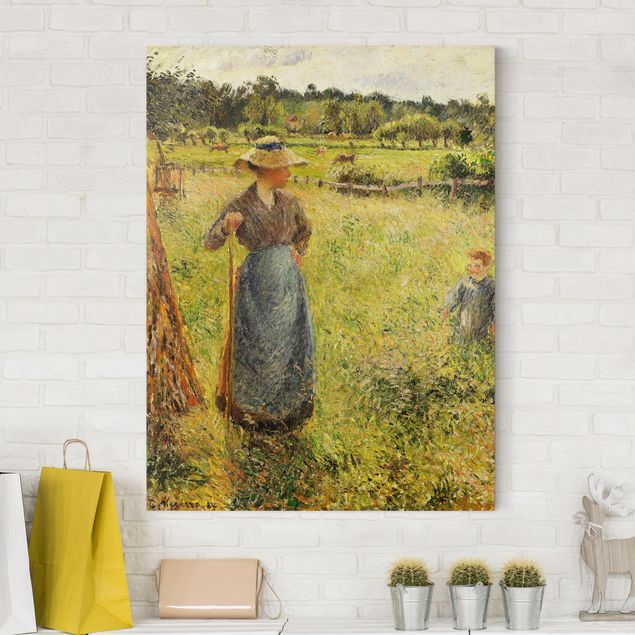 køkken dekorationer Camille Pissarro - The Haymaker