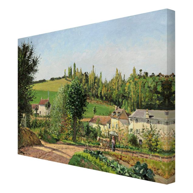 Kunst stilarter Camille Pissarro - Hamlet In The SurRolling Hillss Of Pontoise