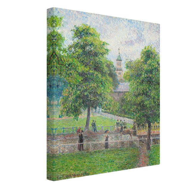 Kunst stilarter pointillisme Camille Pissarro - Saint Anne's Church, Kew, London